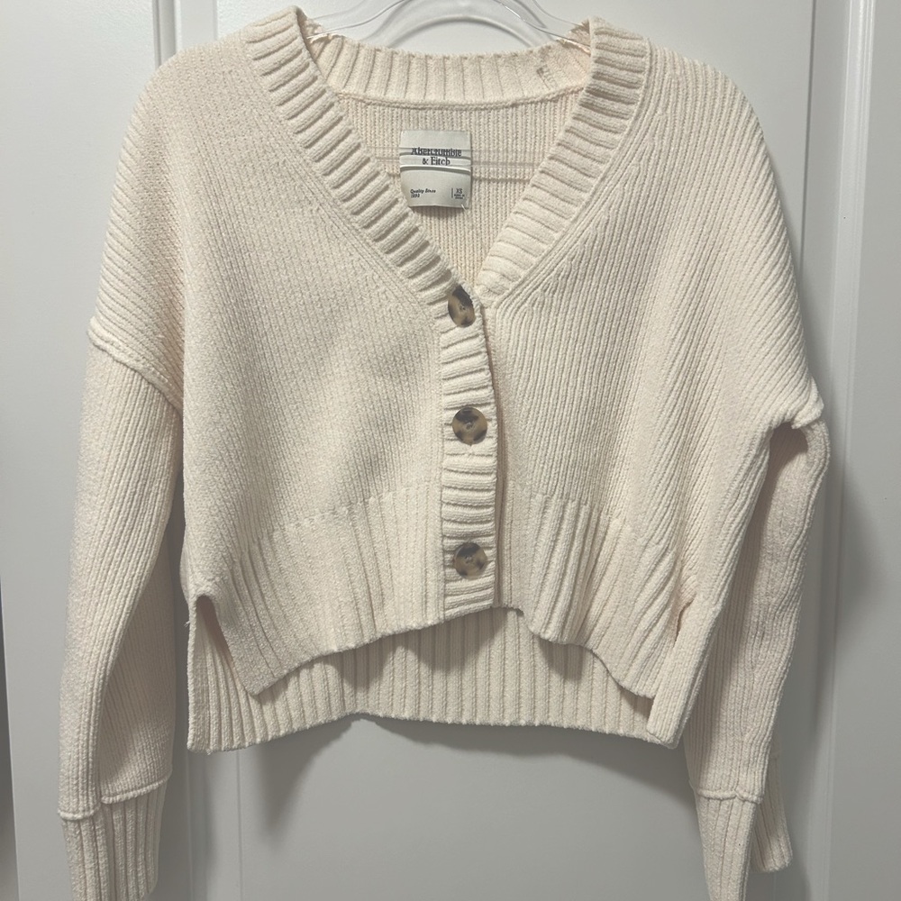 Abercrombie & Fitch Merino Wool Blend Cardigan, XS